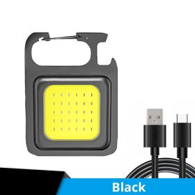 1pc Mini COB Flashlight; Multi-function USB Rechargeable Key Chain ABS Light Portable Pocket Inspection Light With Magnet For Outdoor Emergency C 1pc Mini COB Flashlight; Multi-function USB Rechargeable Key Chain ABS Light Portable Pocket Inspection Light With Magnet For Outdoor Emergency C