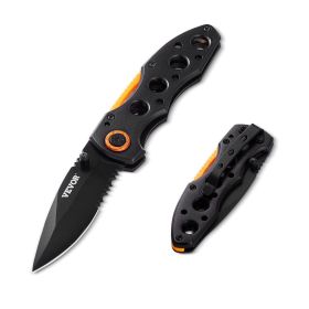 Folding Pocket Knife 3 in/7.6 cm 7Cr17Mov Blade Aluminum Handle Sharp Folding Pocket Knife 3 in/7.6 cm 7Cr17Mov Blade Aluminum Handle Sharp